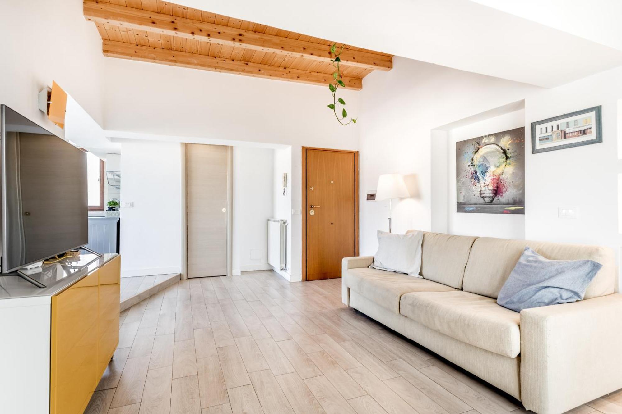Attico Trilocale In Zona Farnesina Apartment โรม ภายนอก รูปภาพ