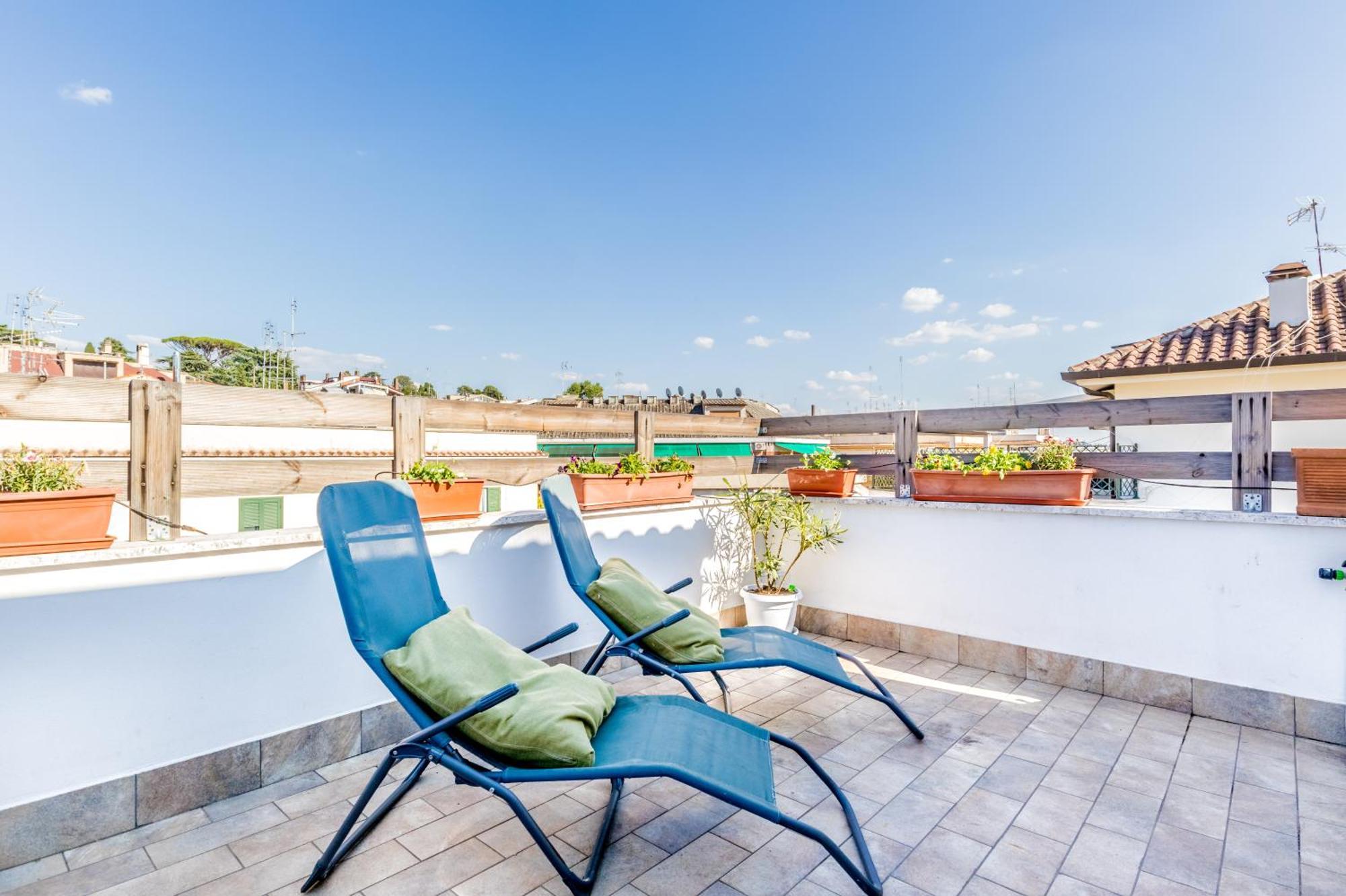 Attico Trilocale In Zona Farnesina Apartment โรม ภายนอก รูปภาพ